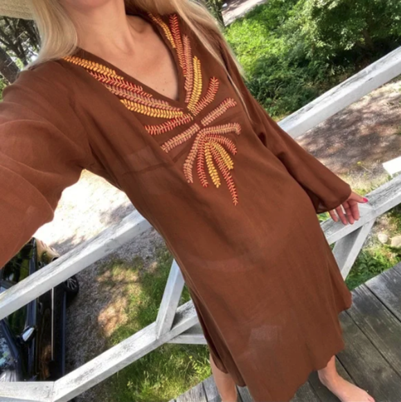 Embroidered Swim Coverups